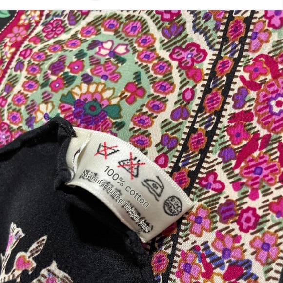 Yves Saint Laurent Floral Patterned Cotton Scarf - Picture 7 of 8